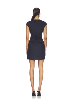 ALIGNE Jennie Linen Mix Dress in Navy. Size 4. Also in 0, 2, 6, 10.