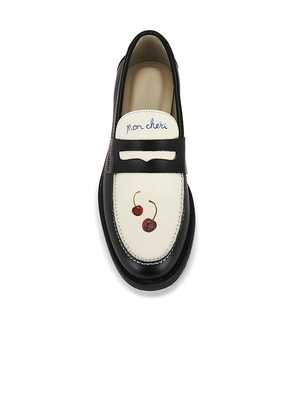 Duke + Dexter Wilde Cherry Penny Loafer in Black. Size 8. Also in 9, 10, 11, 12.