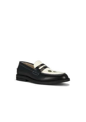 Duke + Dexter Wilde Clover Penny Loafer in Black. Size 8. Also in 10, 9.