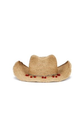 Casa Clara Amarena Cowboy Hat in Beige. Size S/M. Also in .