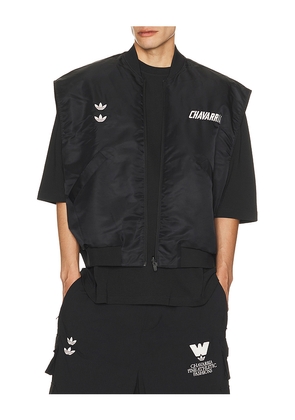 adidas Originals x Willy Chavarria Padded Vest in Black. Size M. Also in L, XL/1X.