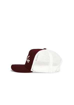 Boys Lie Starlight Trucker Hat in Red.