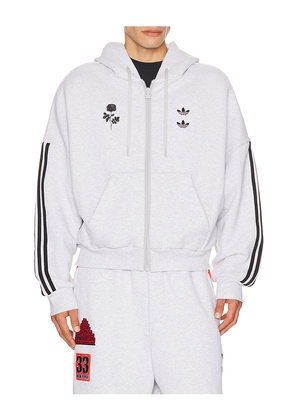 adidas Originals x Willy Chavarria Full Zip Hoody in Grey. Size S. Also in L, M, XL/1X, XS, XXL/2X.
