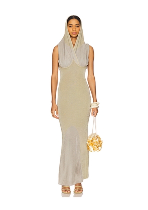 ISA BOULDER Lowhood Maxi Dress in Grey,Sage. Size S. Also in L.
