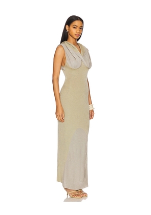 ISA BOULDER Lowhood Maxi Dress in Grey,Sage. Size S. Also in L.