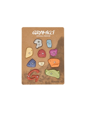 Gramicci Climbing Holds Magnets in Red,Green.