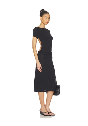 Frankies Bikinis X JENNIE Rosalie Knit Midi Dress in Black. Size S. Also in L, M, XS.