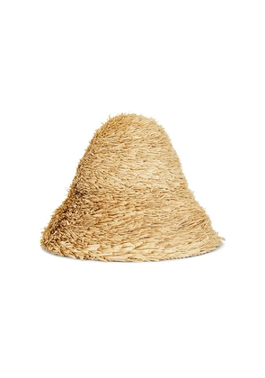 Janessa Leone Gabi Bucket Hat in Beige. Size L. Also in S, M.