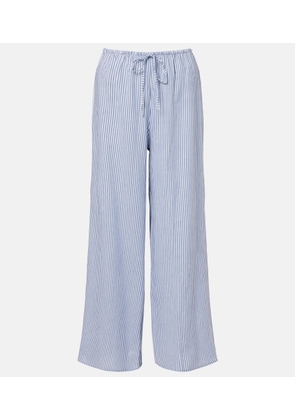 Montce Striped cotton wide-leg pants