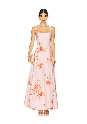 Lovers and Friends Petal Maxi Dress in Blush. Size XS. Also in XXS, S, M, L.