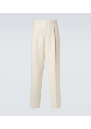 Zegna Wool and linen straight pants