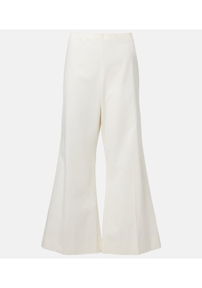 Khaite Walter cotton and silk flared pants