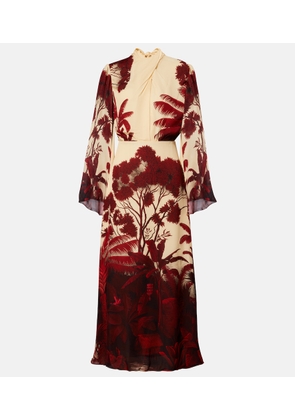 Johanna Ortiz Printed silk maxi dress