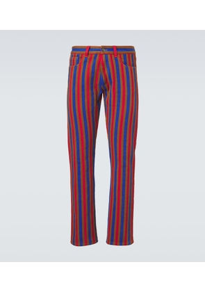 Versace Striped straight jeans