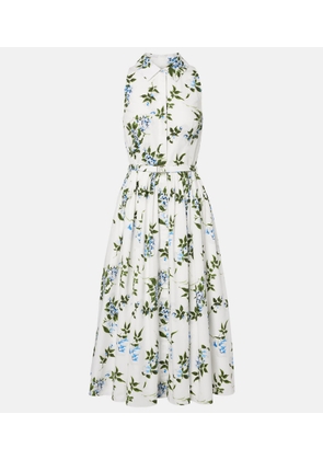 Emilia Wickstead Norika belted floral cotton shirt dress