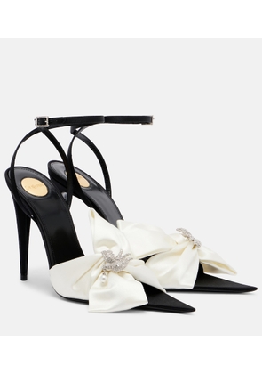 Saint Laurent Dove embellished sandals