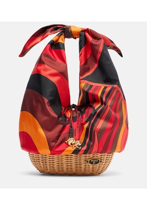 Pucci Picnic Iride silk top-handle bag