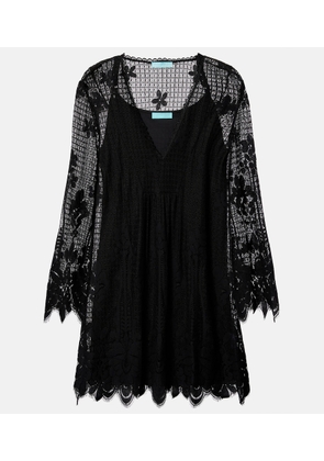 Melissa Odabash Elizabeth cotton-blend lace minidress