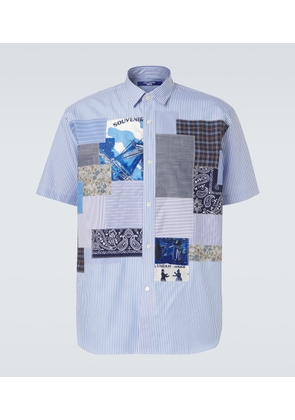 Junya Watanabe Patchwork striped cotton shirt