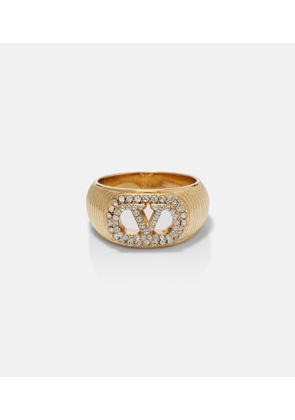Valentino VLogo SwarovskiÂ®-embellished ring