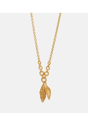 Chloe Faux pearl-embellished chain necklace