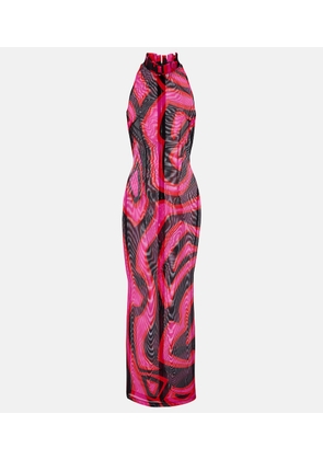 Pucci Labirinto halterneck maxi dress