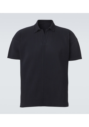 Homme Plisse Issey Miyake Basics pleated polo shirt