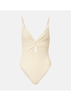 Johanna Ortiz Cutout gathered swimsuit