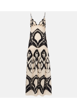 Johanna Ortiz Printed cotton poplin maxi dress