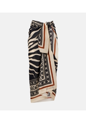 Johanna Ortiz Printed cotton beach cover-up
