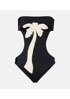 Johanna Ortiz Cutout embroidered swimsuit
