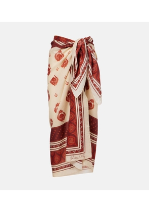 Johanna Ortiz Printed cotton beach cover-up