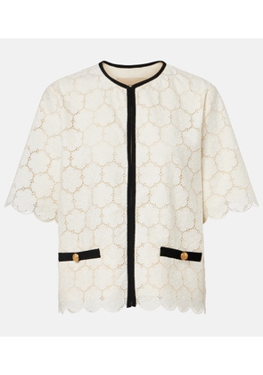 Valentino Embroidered cotton jacket
