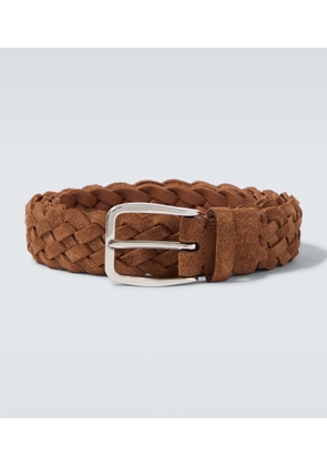 Brunello Cucinelli Braided suede belt