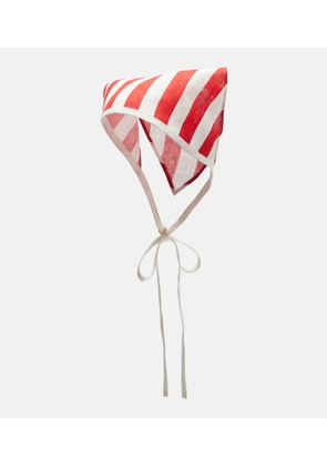 Posse Pamela striped linen head wrap