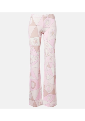 Pucci Occhi satin jersey straight pants