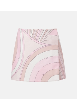 Pucci Iride silk twill miniskirt
