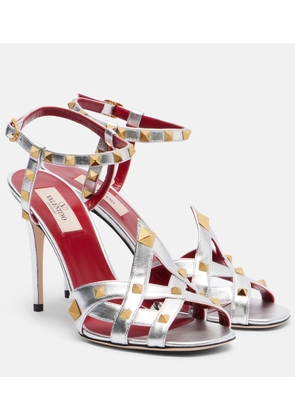 Valentino Garavani Rockstud metallic leather sandals