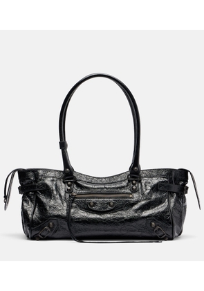 Balenciaga Le City East-West leather shoulder bag
