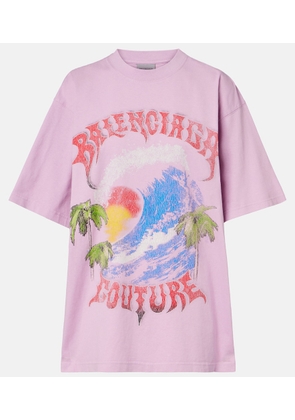 Balenciaga Printed cotton jersey T-shirt