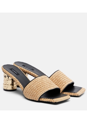 Givenchy Tape leather-trimmed mules
