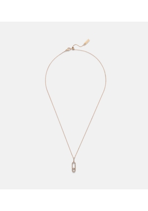 Messika Move Uno Large 18kt rose gold necklace with diamonds