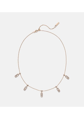 Messika Move Uno 18kt rose gold choker with diamonds