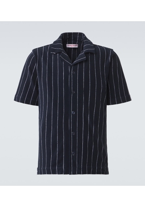Orlebar Brown Hawkin striped cotton terry shirt