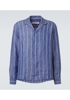 Orlebar Brown Sylvan striped linen shirt