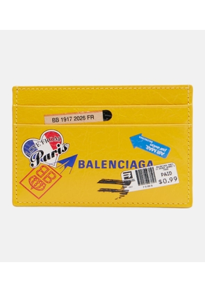 Balenciaga Logo printed leather card holder