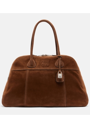Miu Miu Vivant suede bowling bag