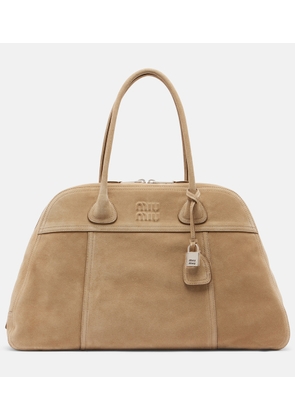 Miu Miu Vivant Large suede bowling bag