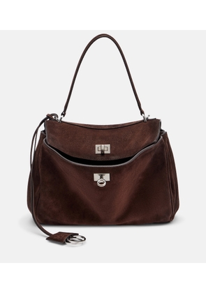 Balenciaga Rodeo Small suede shoulder bag