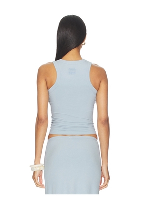 Never Fully Dressed Ice Blue Sol Rib Tank in Blue. Size S. Also in M, XXL, XXXL.